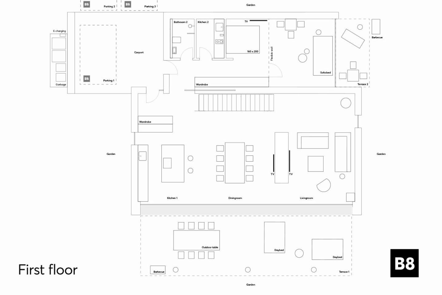 Ferienhaus B8 - Exklusive Architektenvilla Fuer 4-10 Personen, *